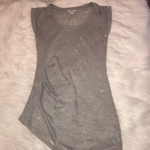 Bar III Gray Destroyed Top Size XS